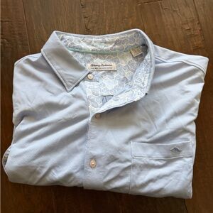 Tommy Bahama Pale Blue Casual Button-Down Shirt
